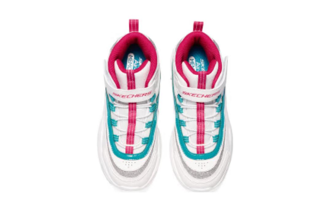 Shop (JR) Scarponi Invernali Comodi Skechers ''Bianco Grigio Turchese'' 302584L-WMLT