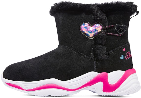 (Youth) Skechers Comfy Winter Boots 'Black Pink' 303050L-BKPK Buy (Youth) Skechers Comfy Winter Boots 'Black Pink' 303050L-BKPK
