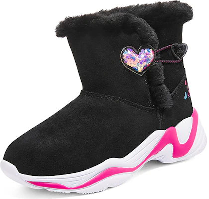 (JR) Bottes d''Hiver Confortables Skechers ''Noir Rose'' 303050L-BKPK Lookbook (JR) Bottes d''Hiver Confortables Skechers ''Noir Rose'' 303050L-BKPK