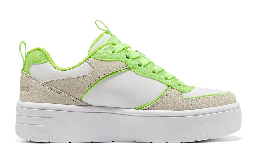 Order 大童 Skechers Court High 防踢防滑 低筒 兒童板鞋 白綠