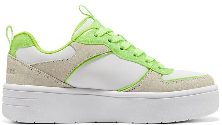 大童 Skechers Court High 防踢防滑 低筒 兒童板鞋 白綠 Order 大童 Skechers Court High 防踢防滑 低筒 兒童板鞋 白綠