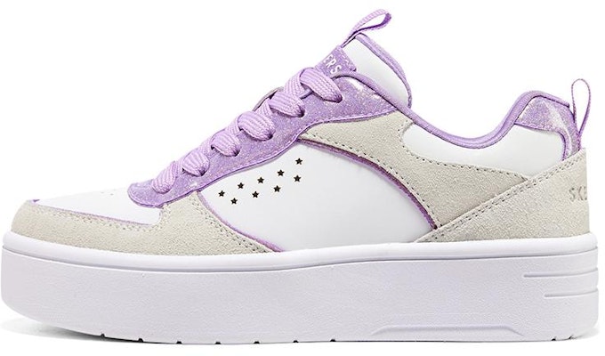 (JR) Skechers Court High 'Blanco Beige Morado' 310194L-WLV Buy (JR) Skechers Court High 'Blanco Beige Morado' 310194L-WLV