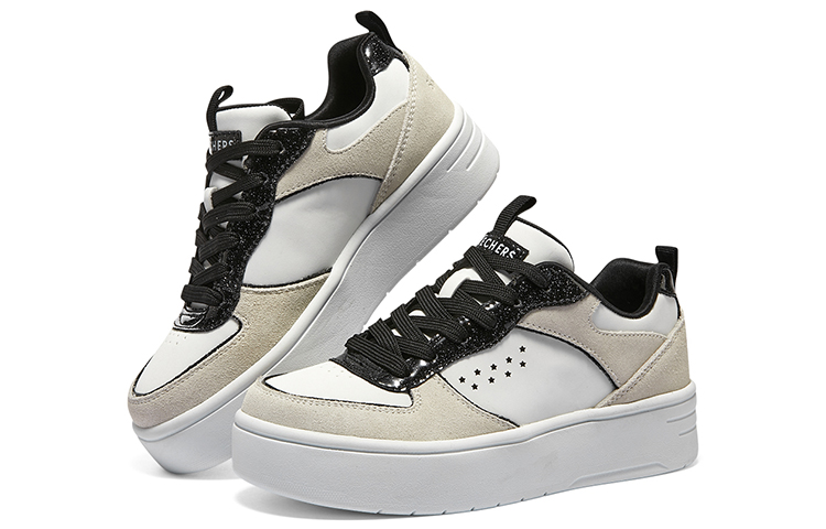 Lookbook (JR) Skechers Court High ''Weiß Schwarz'' 310194L-WBK
