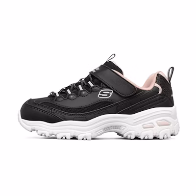 (Youth) Skechers D'lites 1.0 Low-Running Shoes Black