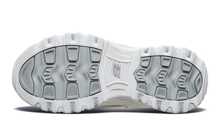 (Youth) Skechers D'Lites 1.0 'White Silver' 圖 5
