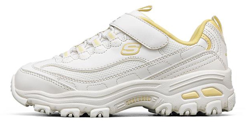 (Youth) Skechers D'Lites 1.0 'White Yellow' 664180L-OFWT Buy (Youth) Skechers D'Lites 1.0 'White Yellow' 664180L-OFWT