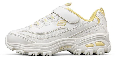 (Youth) Skechers D'Lites 1.0 'White Yellow' 664180L-OFWT (Youth) Skechers D'Lites 1.0 'White Yellow' 664180L-OFWT