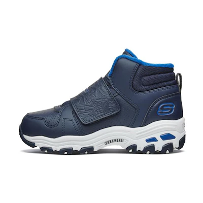 (Youth) Skechers D'Lites 1.0 High-Top 'Navy Blue Velcro'