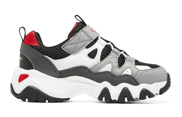 (Youth) Skechers D'Lites 2.0 'Grey Red' 圖 2