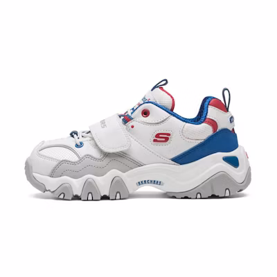 (PS) Skechers D'Lites II K Running Shoes White/Blue