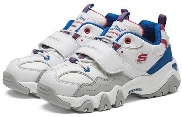 (Preschool) Skechers D'Lites II K Running Shoes White/Blue 996301L-WGBL Lookbook (Preschool) Skechers D'Lites II K Running Shoes White/Blue 996301L-WGBL