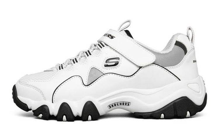 (Youth) Skechers D lites 2.0 Casual Running Shoes White