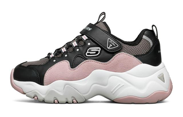 (Youth) Skechers D'Lites 3.0 'Black Pink'