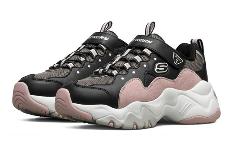 (Youth) Skechers D'Lites 3.0 'Black Pink' 圖 3