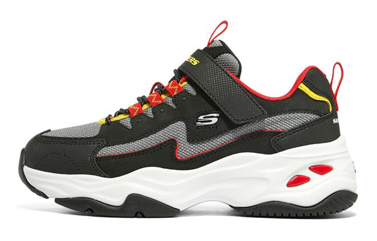 (Youth) Skechers D'lites 4.0 'Black Red' 406116L-BGRD