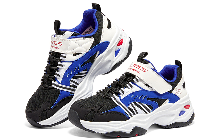 (Youth) Skechers DLITES 4.0 'White Black Blue' 圖 4