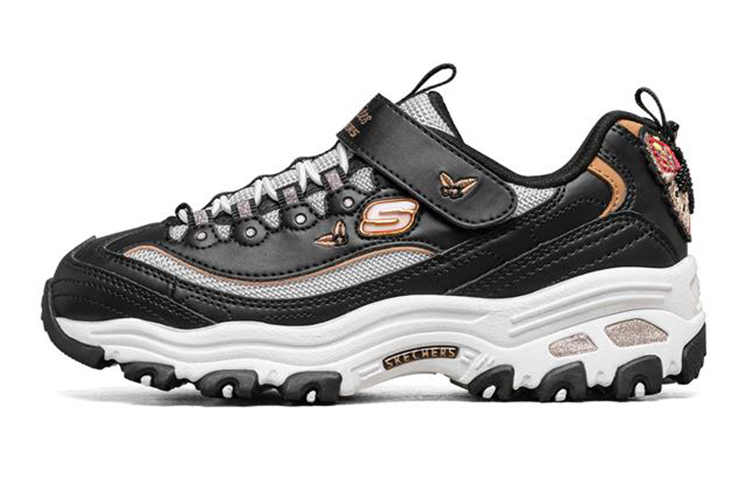 Buy (Preschool) Skechers D Lites Low-top Sport Shoes K Black/Gold 664155L-BKGD