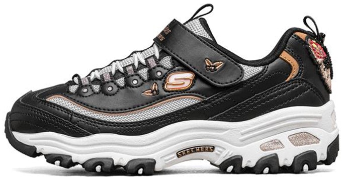youth-skechers-d-lites-black-gold-velcro-664155-l-bkgd