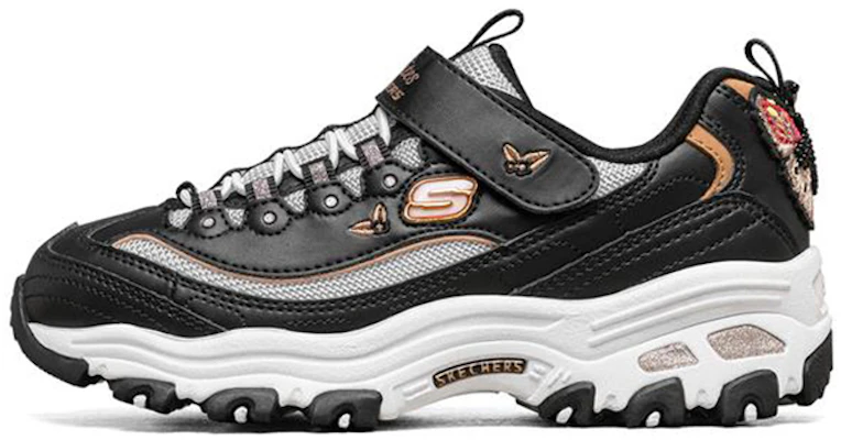 (Preschool) Skechers D Lites Low-top Sport Shoes K Black/Gold 664155L-BKGD Buy (Preschool) Skechers D Lites Low-top Sport Shoes K Black/Gold 664155L-BKGD