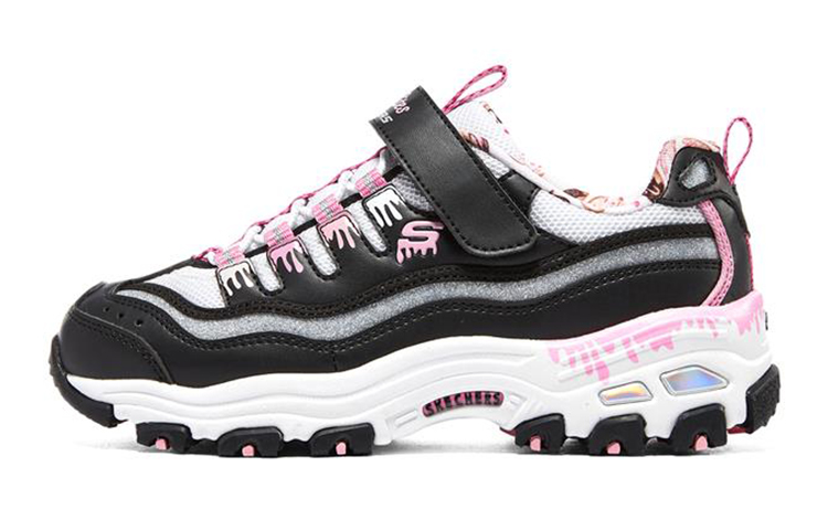 (Youth) Skechers D'Lites 'Black Pink'