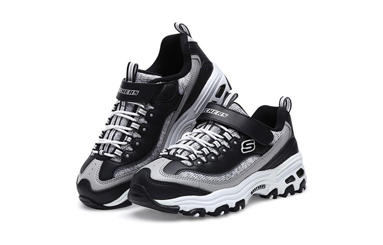 Lookbook (JR) 斯凯奇 D'LITES '黑白' 664094L-BKW1