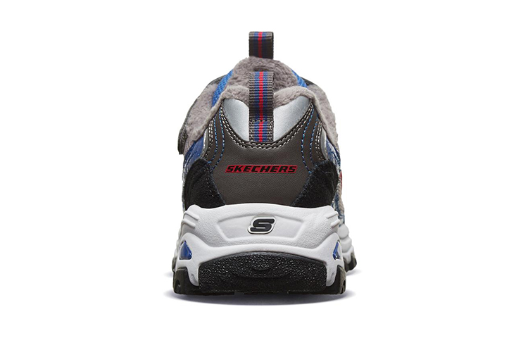 (Youth) Skechers D'Lites 'Blue Grey Red Fleece' 圖 4