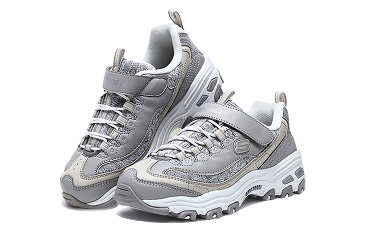 (Youth) Skechers D'Lites 'Grey Velcro' 圖 2