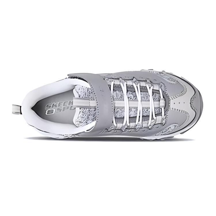 (Youth) Skechers D'Lites 'Grey Velcro' 圖 3