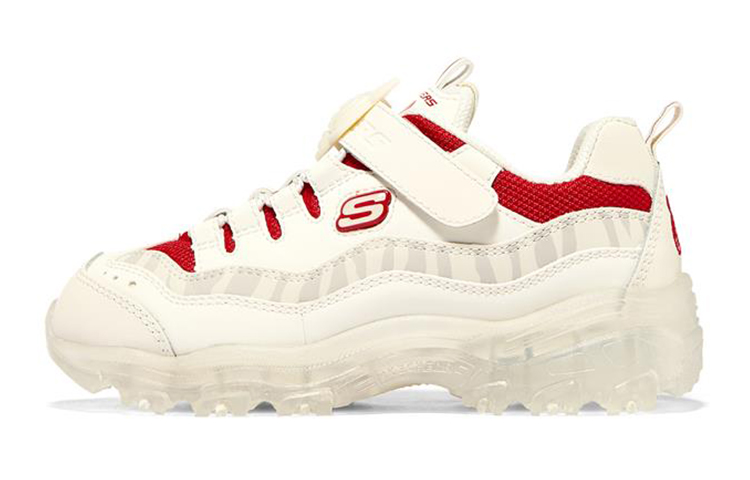 (Youth) Skechers Ice D'lites 'Cream White Red'