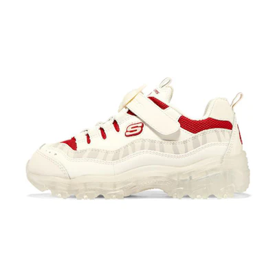 (Youth) Skechers Ice D'lites 'Cream White Red'