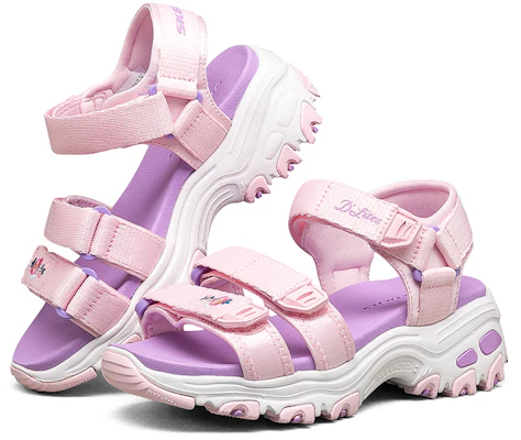(Youth) Skechers D'Lites 'Lavender Magic Tape' Sandal 664134L-LAV Lookbook (Youth) Skechers D'Lites 'Lavender Magic Tape' Sandal 664134L-LAV