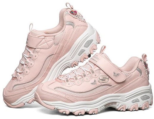 大童 Skechers D‘Lites 魔術貼 耐磨防滑 低筒老爹鞋 粉紅色 Lookbook 大童 Skechers D‘Lites 魔術貼 耐磨防滑 低筒老爹鞋 粉紅色