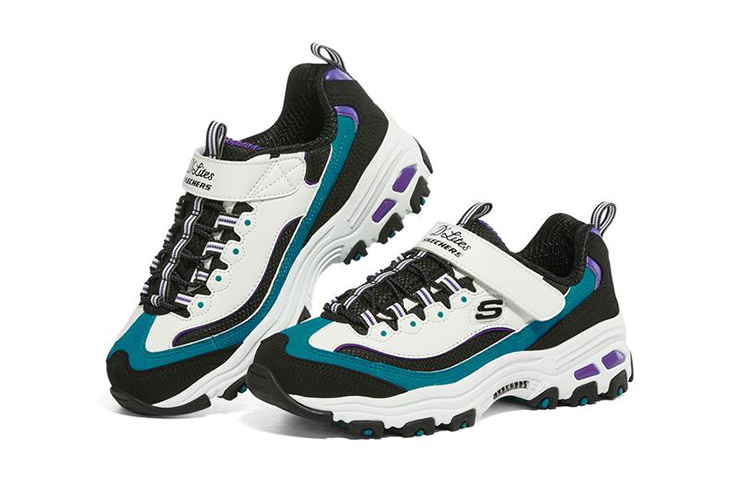 (Youth) Skechers D'Lites 'White Multicolor' 圖 3