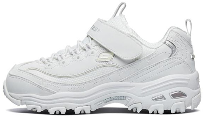 (Preschool) Skechers D'Lites Low-Top Running Shoes K White/Silver 996212L-WSL Buy (Preschool) Skechers D'Lites Low-Top Running Shoes K White/Silver 996212L-WSL