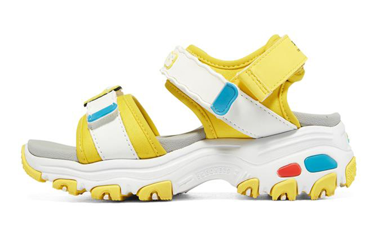(Youth) Skechers D'Lites 'White Yellow Grey'