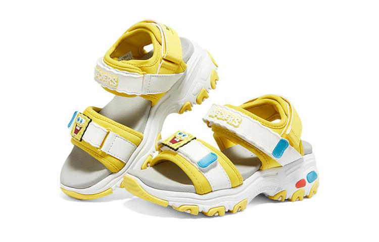 (Youth) Skechers D'Lites 'White Yellow Grey' 圖 3