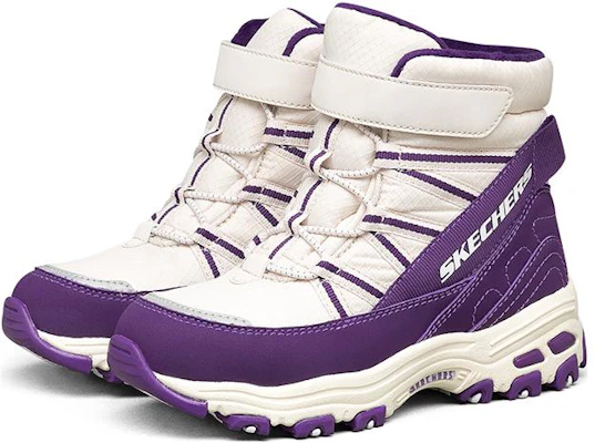 (JR) Skechers D''Lites Stivali ''Bianco Viola'' 664200L-NTPR Lookbook (JR) Skechers D''Lites Stivali ''Bianco Viola'' 664200L-NTPR