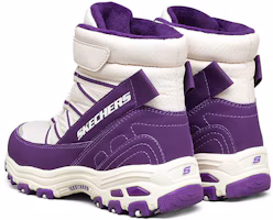 Shop 大童 Skechers 耐磨減震 兒童休閒鞋 紫白