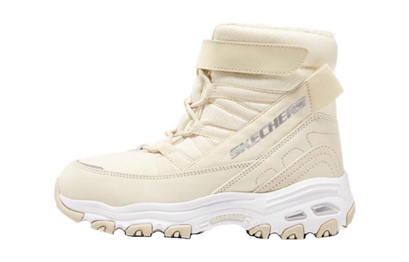(Youth) Skechers D'Lites High 'Milk White' 664200L-OFWT
