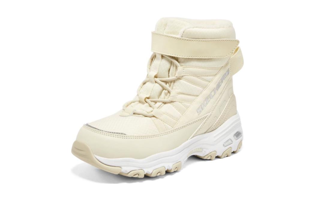 Lookbook (JR) Skechers D'Lites High 'Putih Susu' 664200L-OFWT