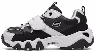 (Youth) Skechers D'Lites 2.0 'White Black' 996301L-WBK (Youth) Skechers D'Lites 2.0 'White Black' 996301L-WBK