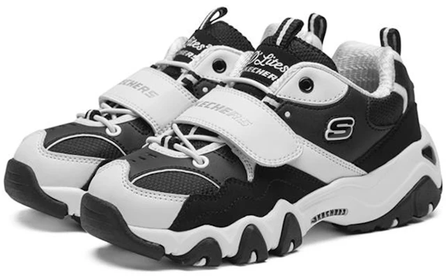 (Youth) Skechers D'Lites 2.0 'White Black' 996301L-WBK Lookbook (Youth) Skechers D'Lites 2.0 'White Black' 996301L-WBK