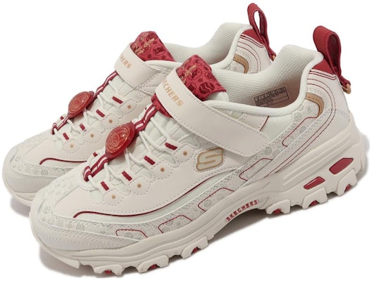 Youth Skechers D Lites Kids Beige Red 319505 LWRD 319505 LWRD