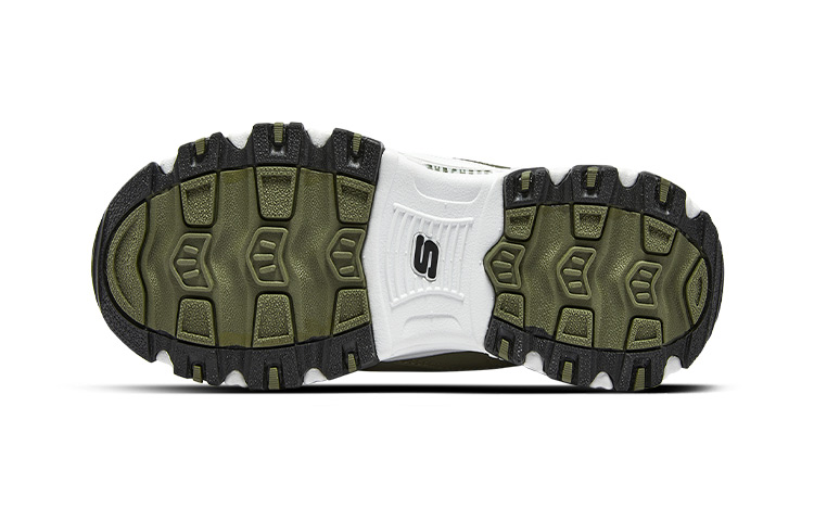 Details for (JR) Skechers D''Lites Enfant ''Retro Panda - Noir Olive'' 660092L-BKOL
