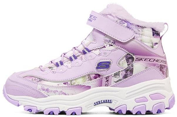 大童 Skechers D‘LITES 圓頭魔術貼加絨 兒童休閒鞋 紫白 Buy 大童 Skechers D‘LITES 圓頭魔術貼加絨 兒童休閒鞋 紫白