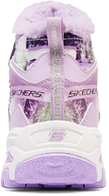 大童 Skechers D‘LITES 圓頭魔術貼加絨 兒童休閒鞋 紫白 Shop 大童 Skechers D‘LITES 圓頭魔術貼加絨 兒童休閒鞋 紫白