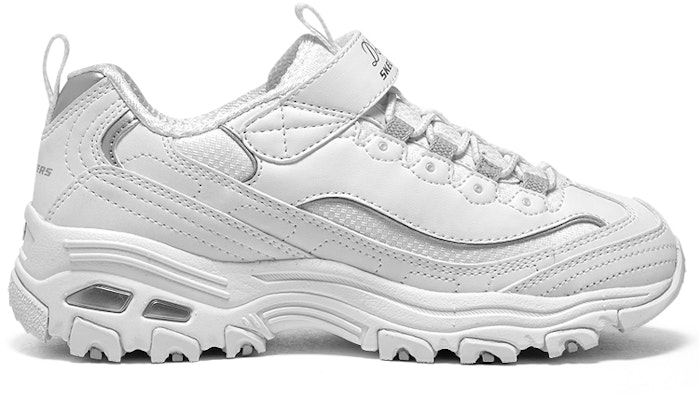 (JR) Skechers D'Lites Anak 'Anti Slip Tahan Lama' Putih 302526L-WSL Order (JR) Skechers D'Lites Anak 'Anti Slip Tahan Lama' Putih 302526L-WSL