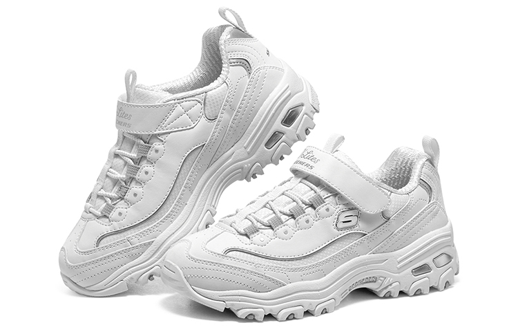 Shop (JR) Skechers D'Lites Anak 'Anti Slip Tahan Lama' Putih 302526L-WSL