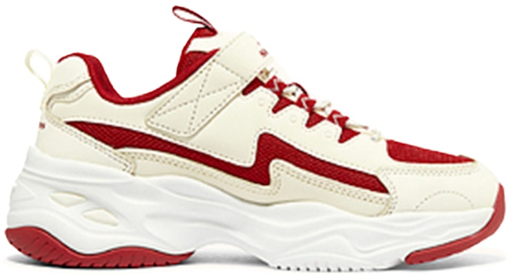 (JR) Skechers D'Lites Rendah 'Putih Merah' 302542L-NTRD Order (JR) Skechers D'Lites Rendah 'Putih Merah' 302542L-NTRD