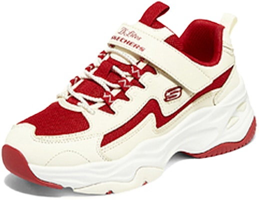 (JR) Skechers D'Lites Rendah 'Putih Merah' 302542L-NTRD Lookbook (JR) Skechers D'Lites Rendah 'Putih Merah' 302542L-NTRD
